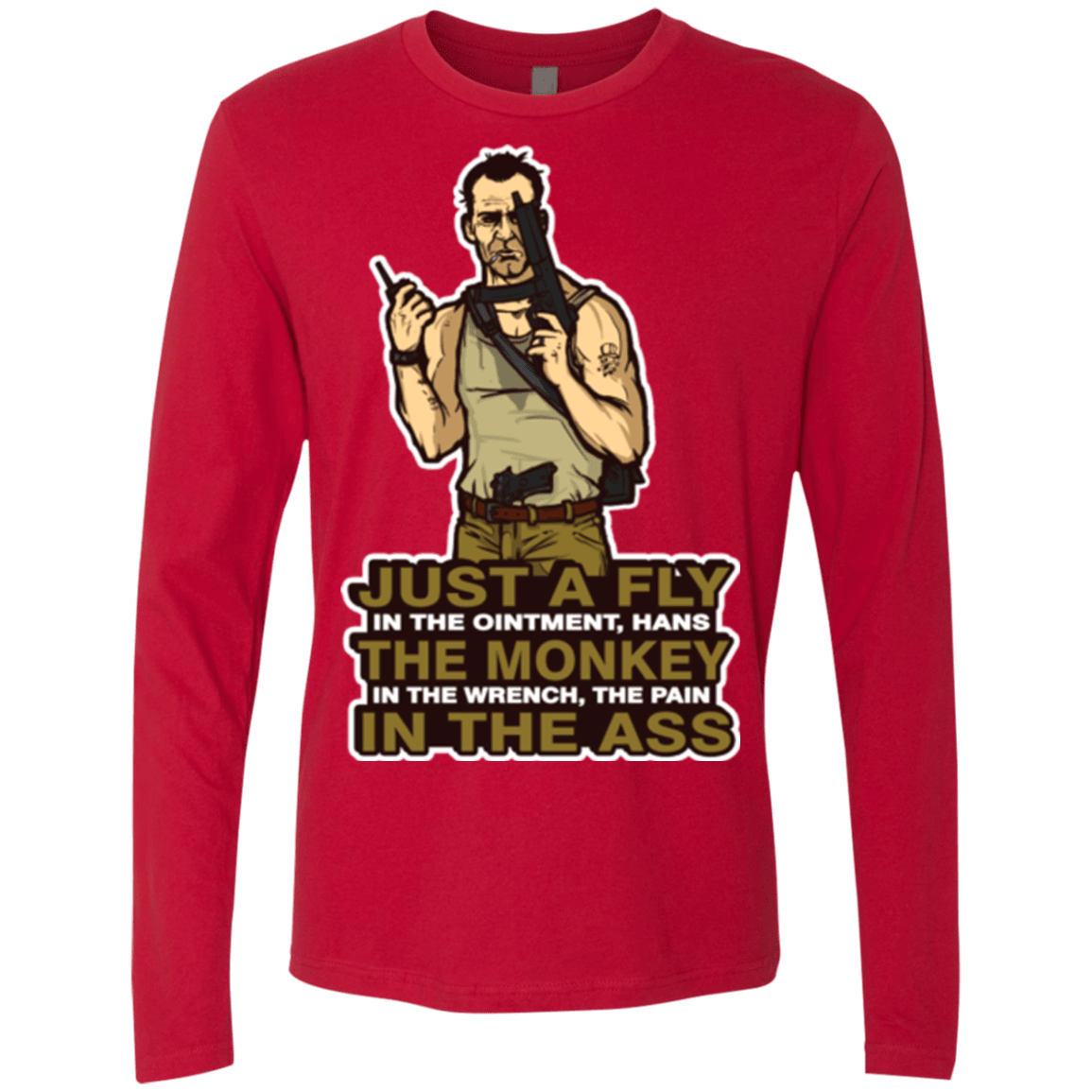 T-Shirts Red / Small Fly In The Ointment Men's Premium Long Sleeve