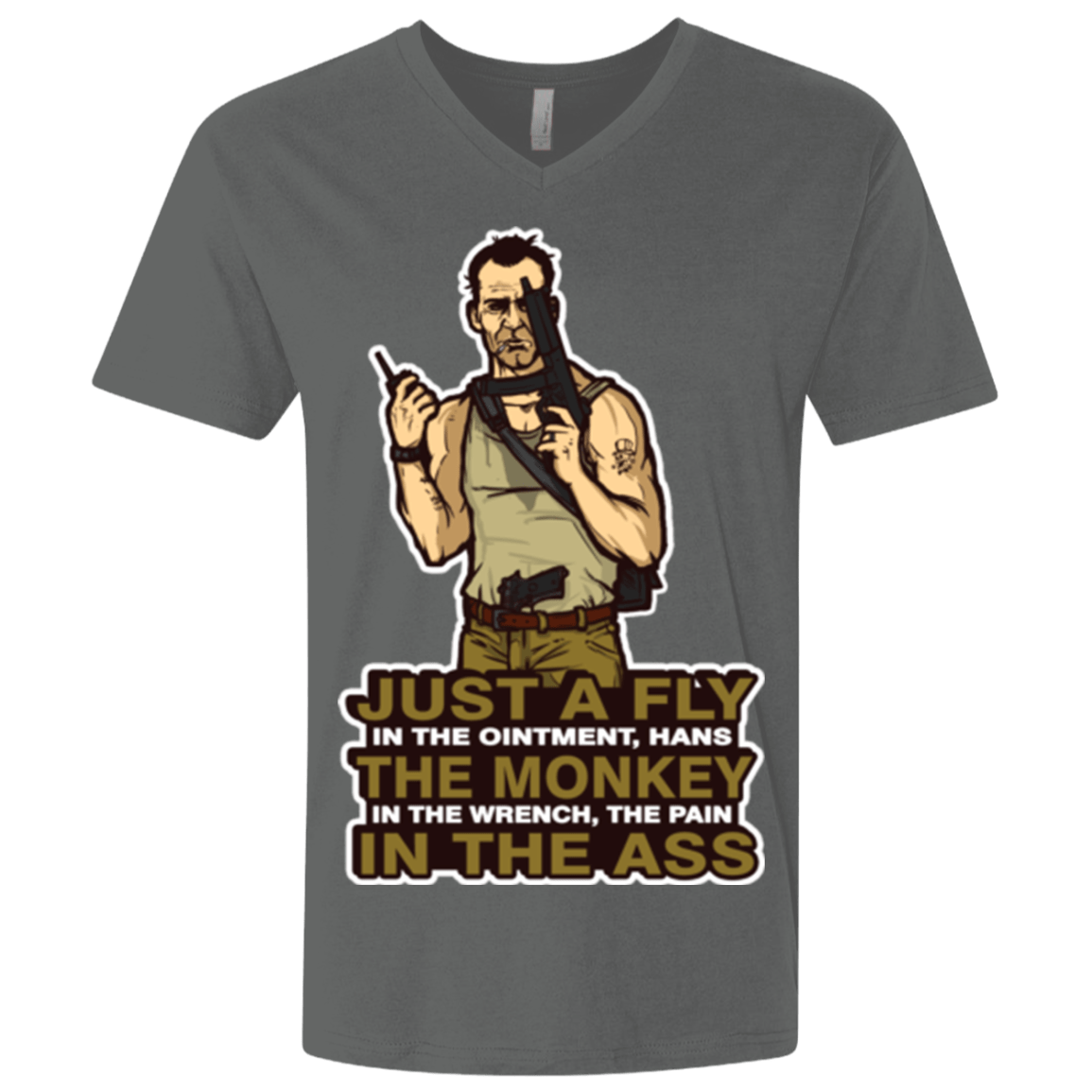 T-Shirts Heavy Metal / X-Small Fly In The Ointment Men's Premium V-Neck