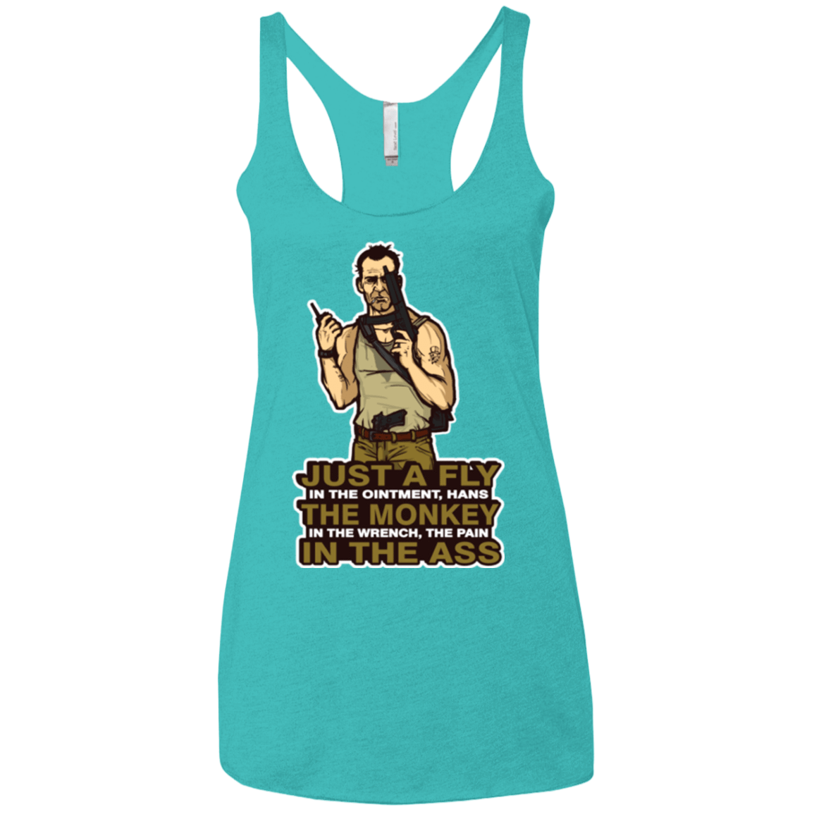 T-Shirts Tahiti Blue / X-Small Fly In The Ointment Women's Triblend Racerback Tank