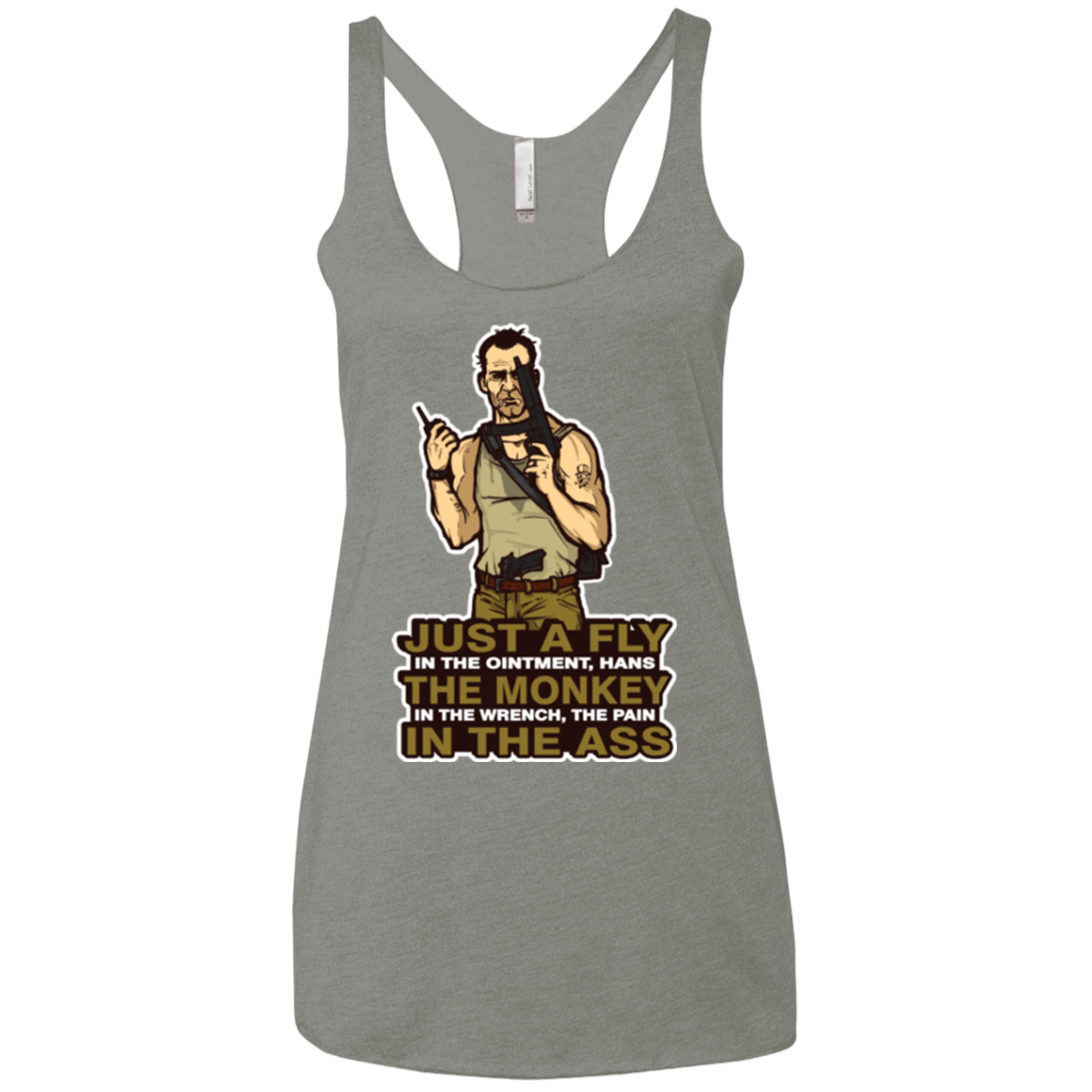 T-Shirts Venetian Grey / X-Small Fly In The Ointment Women's Triblend Racerback Tank