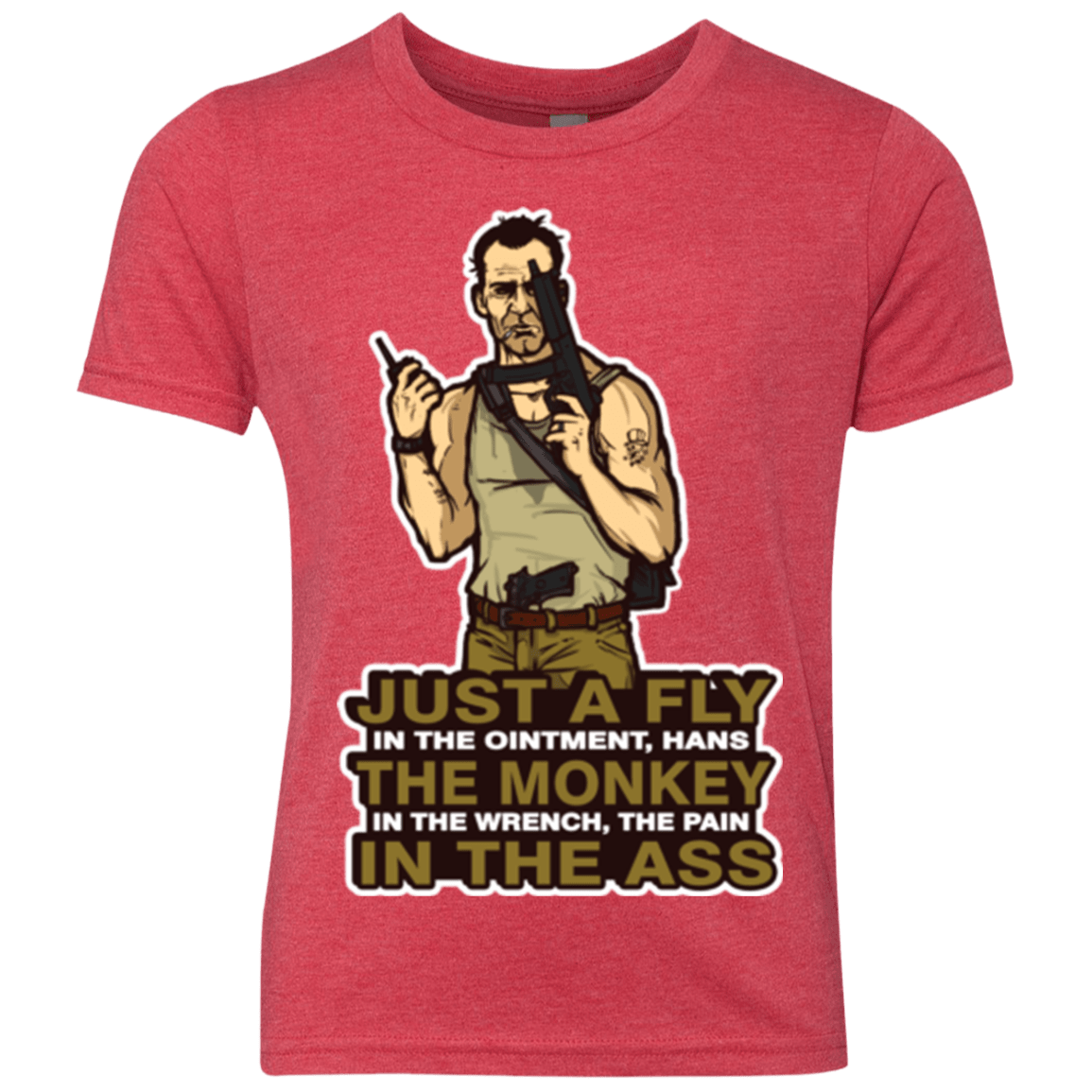 T-Shirts Vintage Red / YXS Fly In The Ointment Youth Triblend T-Shirt