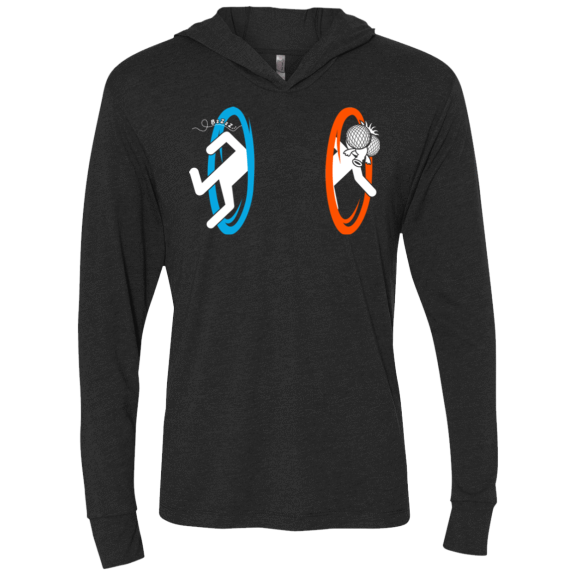 T-Shirts Vintage Black / X-Small Fly trouble Triblend Long Sleeve Hoodie Tee