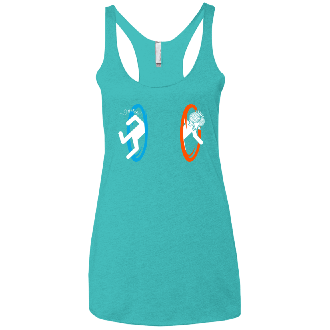 T-Shirts Tahiti Blue / X-Small Fly trouble Women's Triblend Racerback Tank