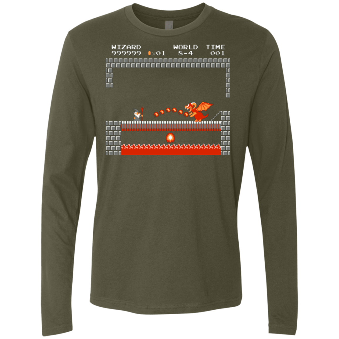 T-Shirts Military Green / Small Fly you fools Men's Premium Long Sleeve