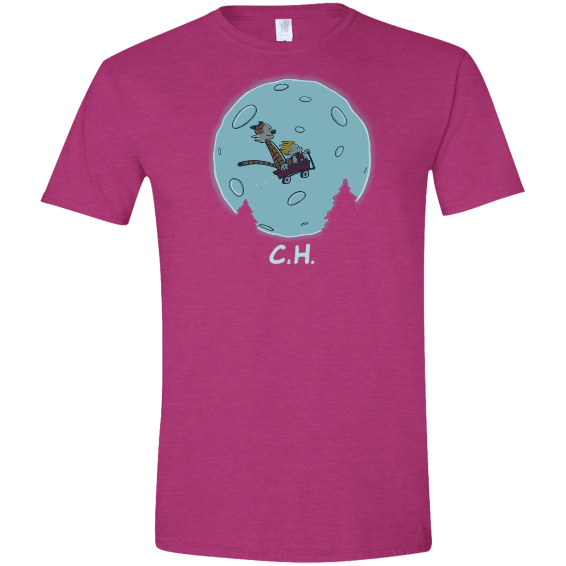 T-Shirts Antique Heliconia / S Flying Wagon Men's Semi-Fitted Softstyle