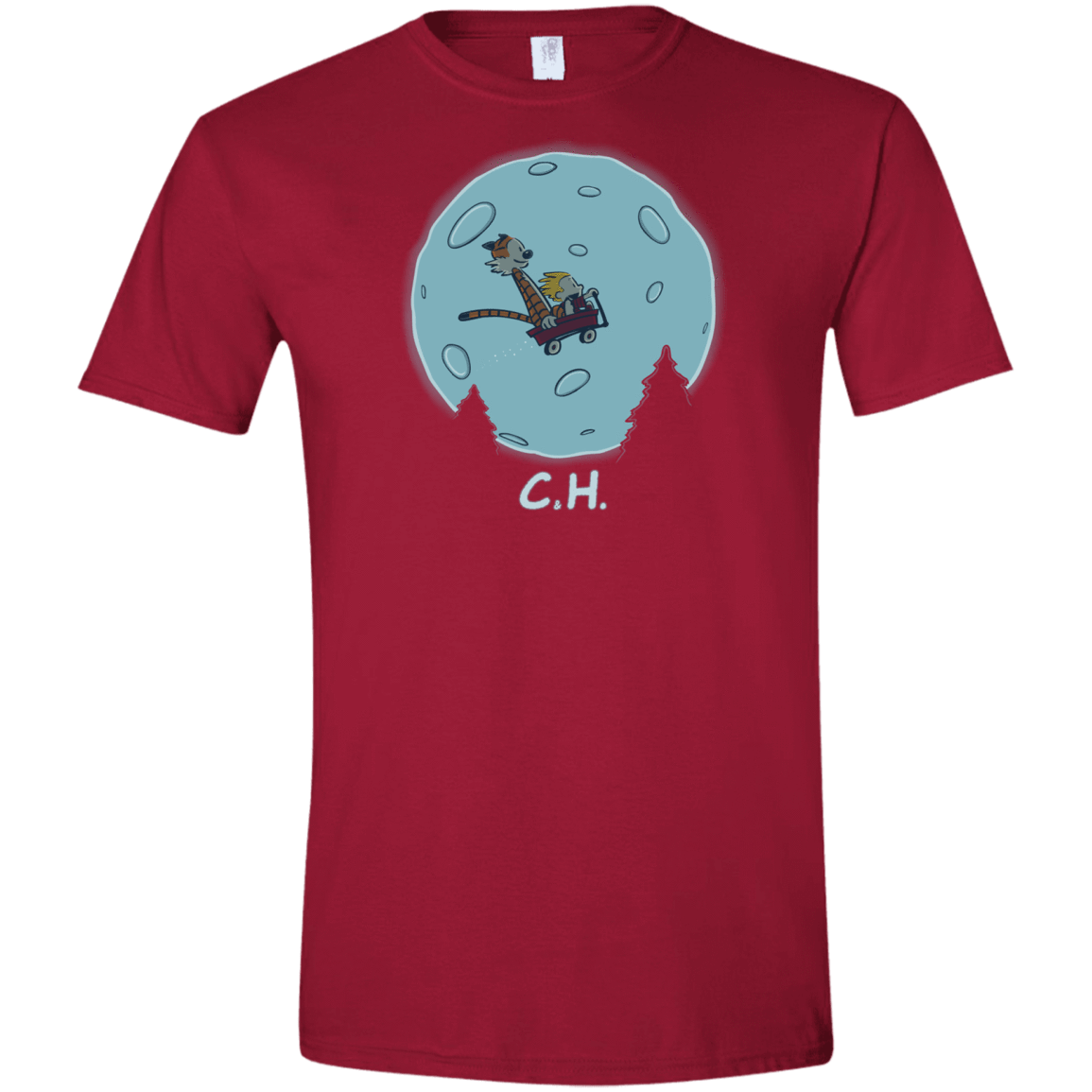 T-Shirts Cardinal Red / S Flying Wagon Men's Semi-Fitted Softstyle