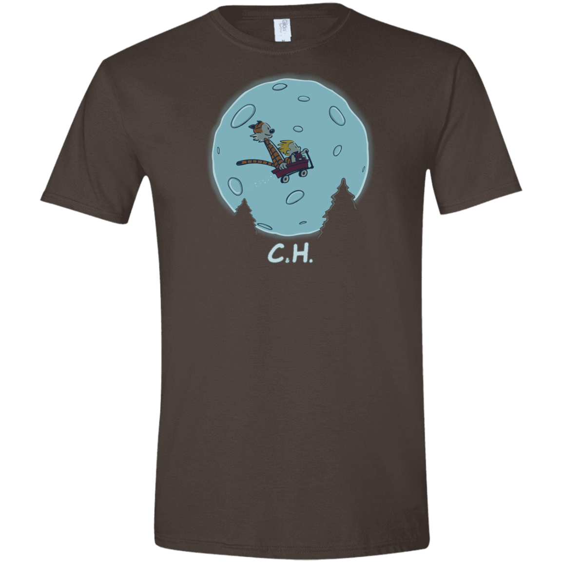 T-Shirts Dark Chocolate / S Flying Wagon Men's Semi-Fitted Softstyle