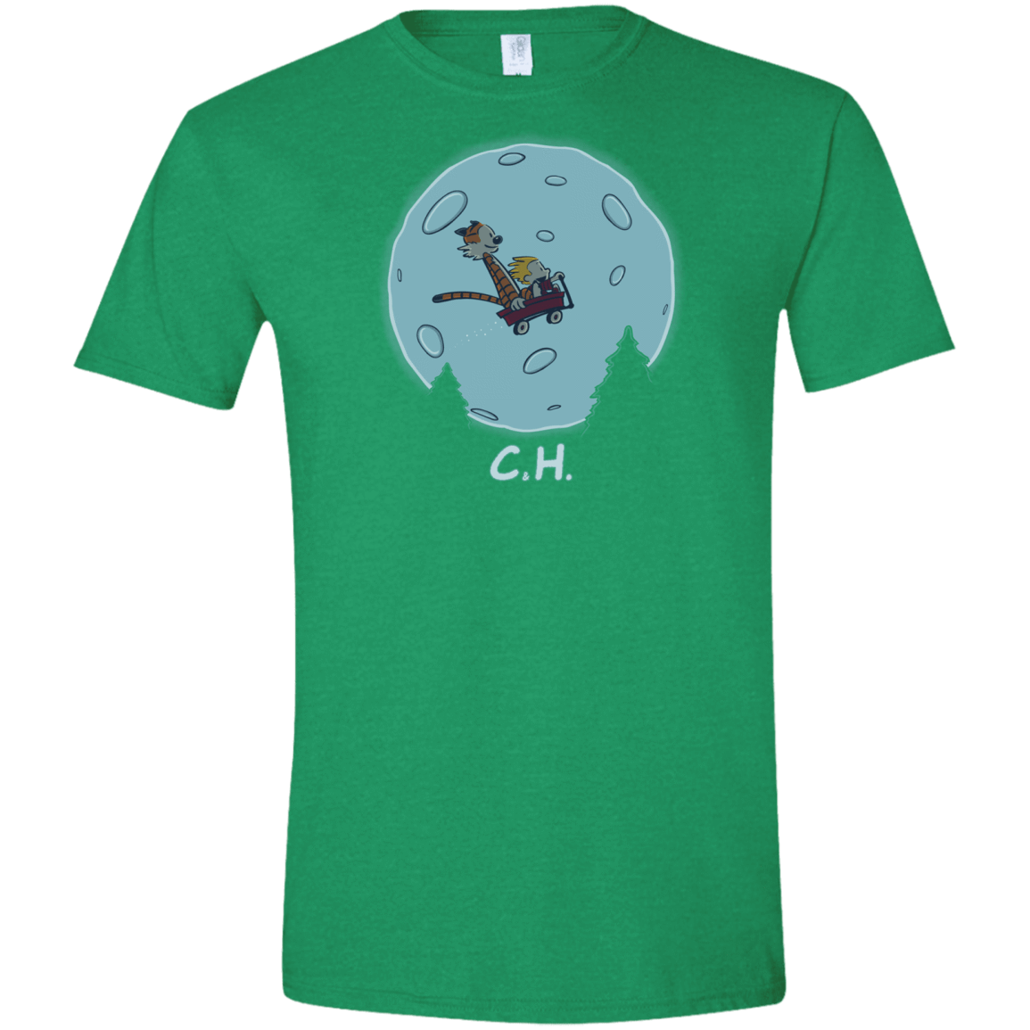 T-Shirts Heather Irish Green / S Flying Wagon Men's Semi-Fitted Softstyle