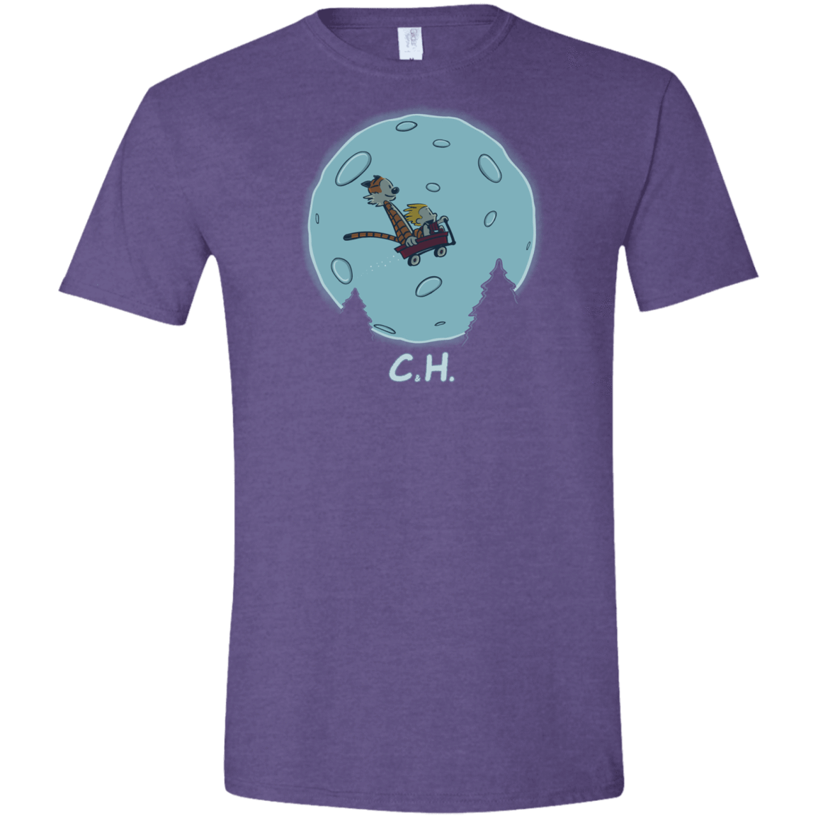 T-Shirts Heather Purple / S Flying Wagon Men's Semi-Fitted Softstyle