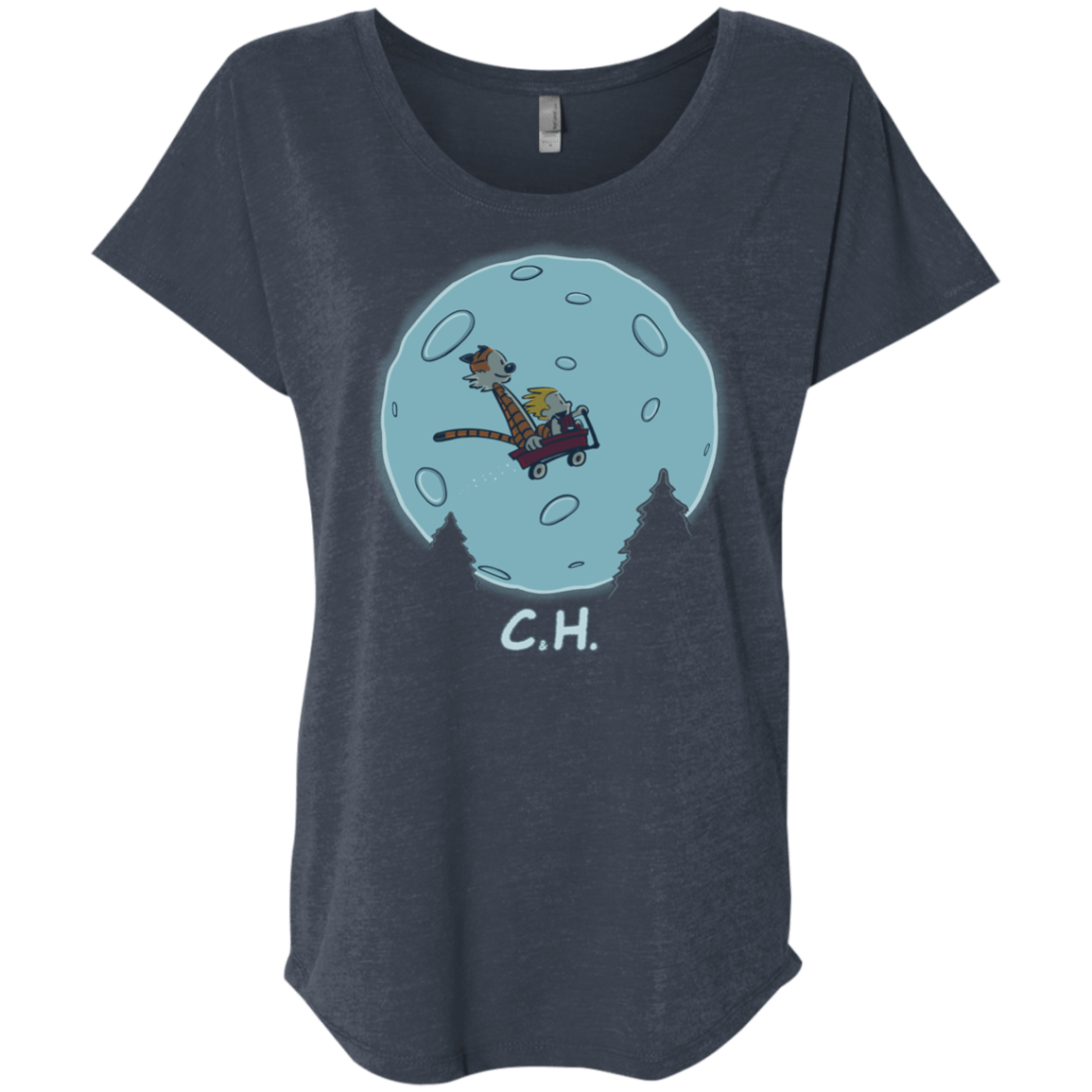 T-Shirts Vintage Navy / X-Small Flying Wagon Triblend Dolman Sleeve