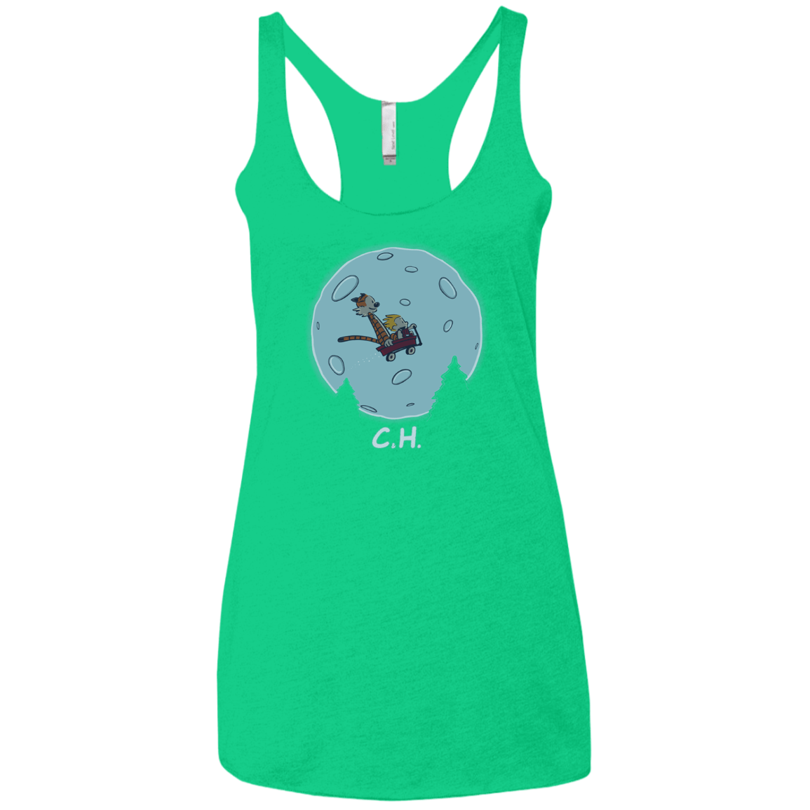 Flying Wagon Women's Triblend Racerback Tank