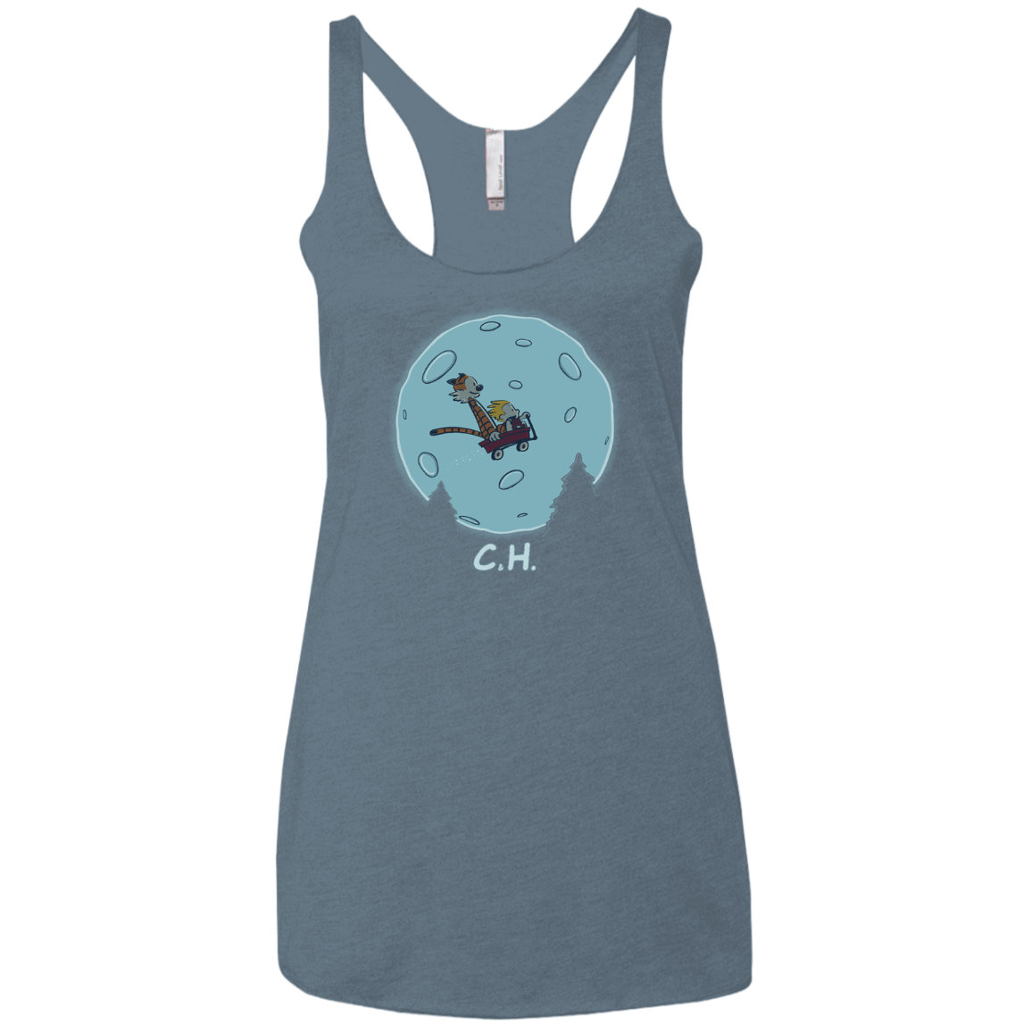 Flying Wagon Women's Triblend Racerback Tank
