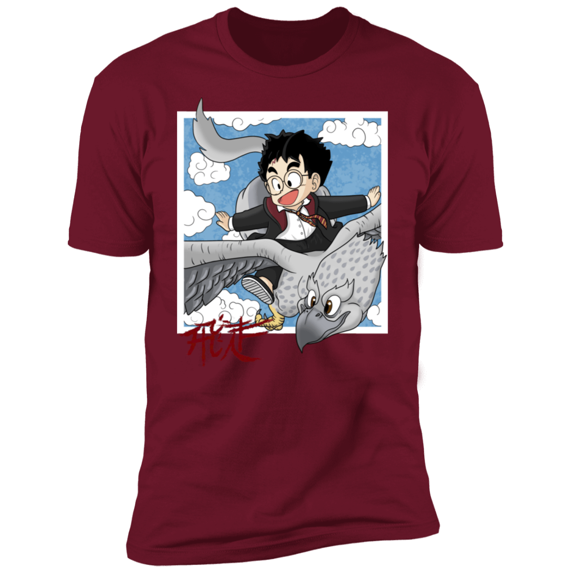 T-Shirts Cardinal / S Flying with Buck Men's Premium T-Shirt