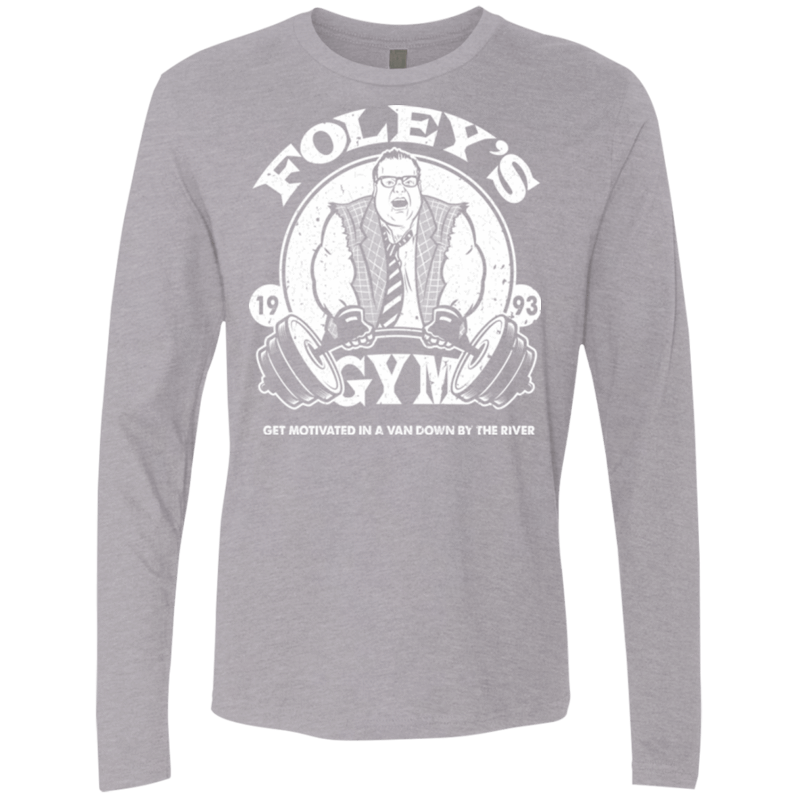T-Shirts Heather Grey / Small Foleys Gym Men's Premium Long Sleeve