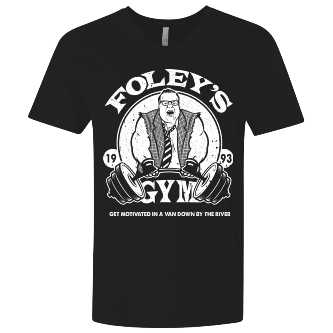 T-Shirts Black / X-Small Foleys Gym Men's Premium V-Neck