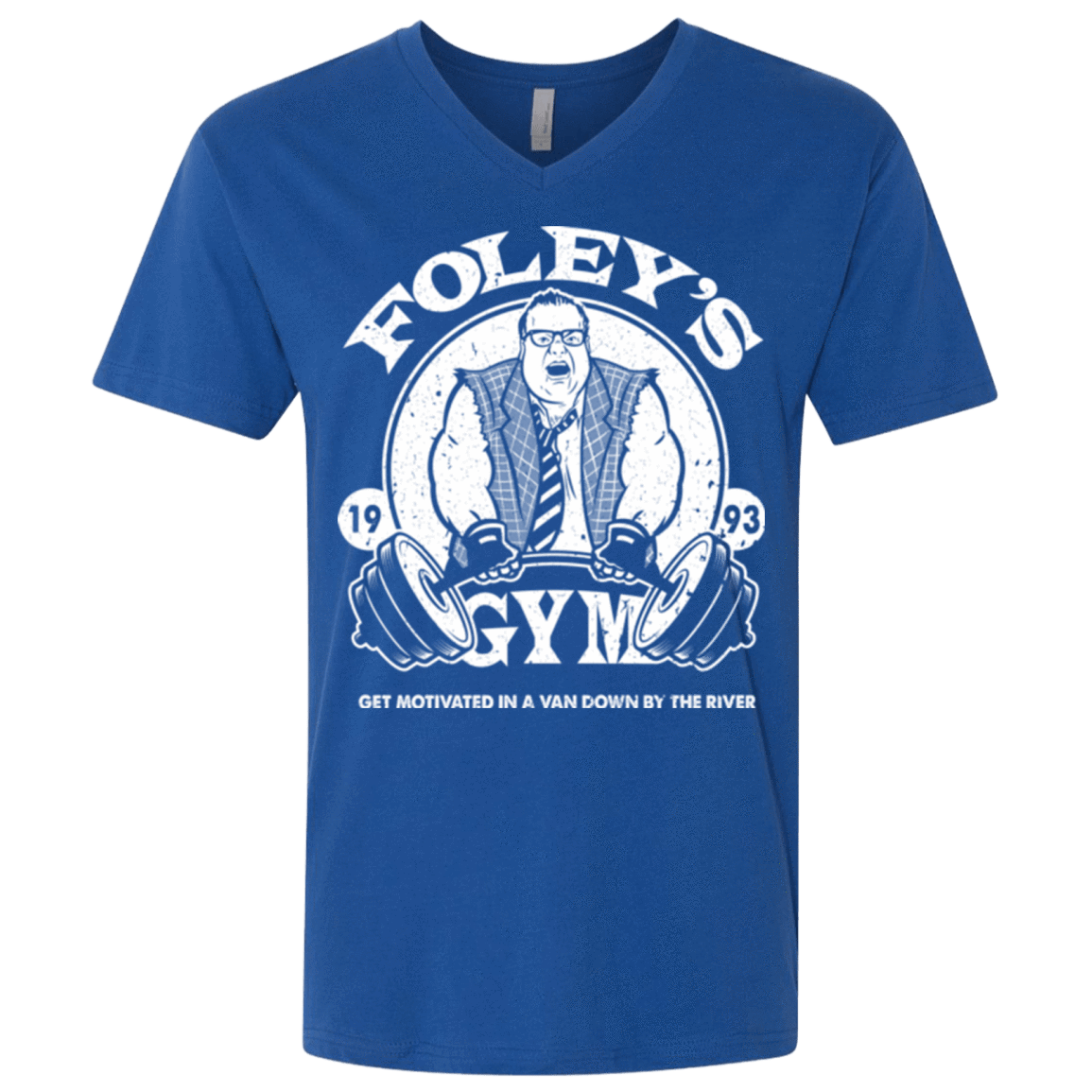T-Shirts Royal / X-Small Foleys Gym Men's Premium V-Neck