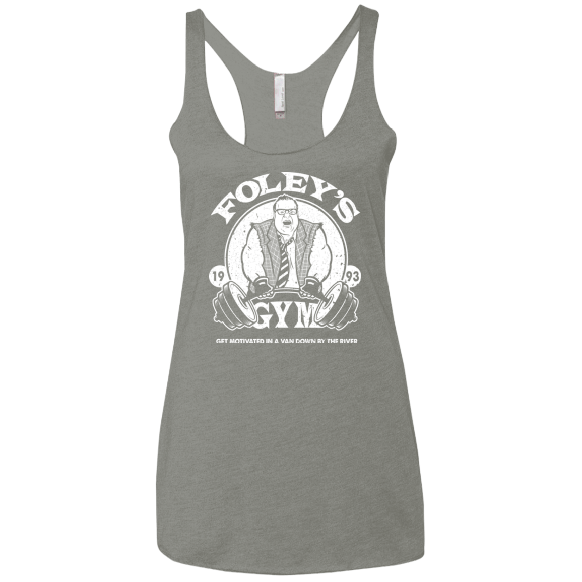 T-Shirts Venetian Grey / X-Small Foleys Gym Women's Triblend Racerback Tank