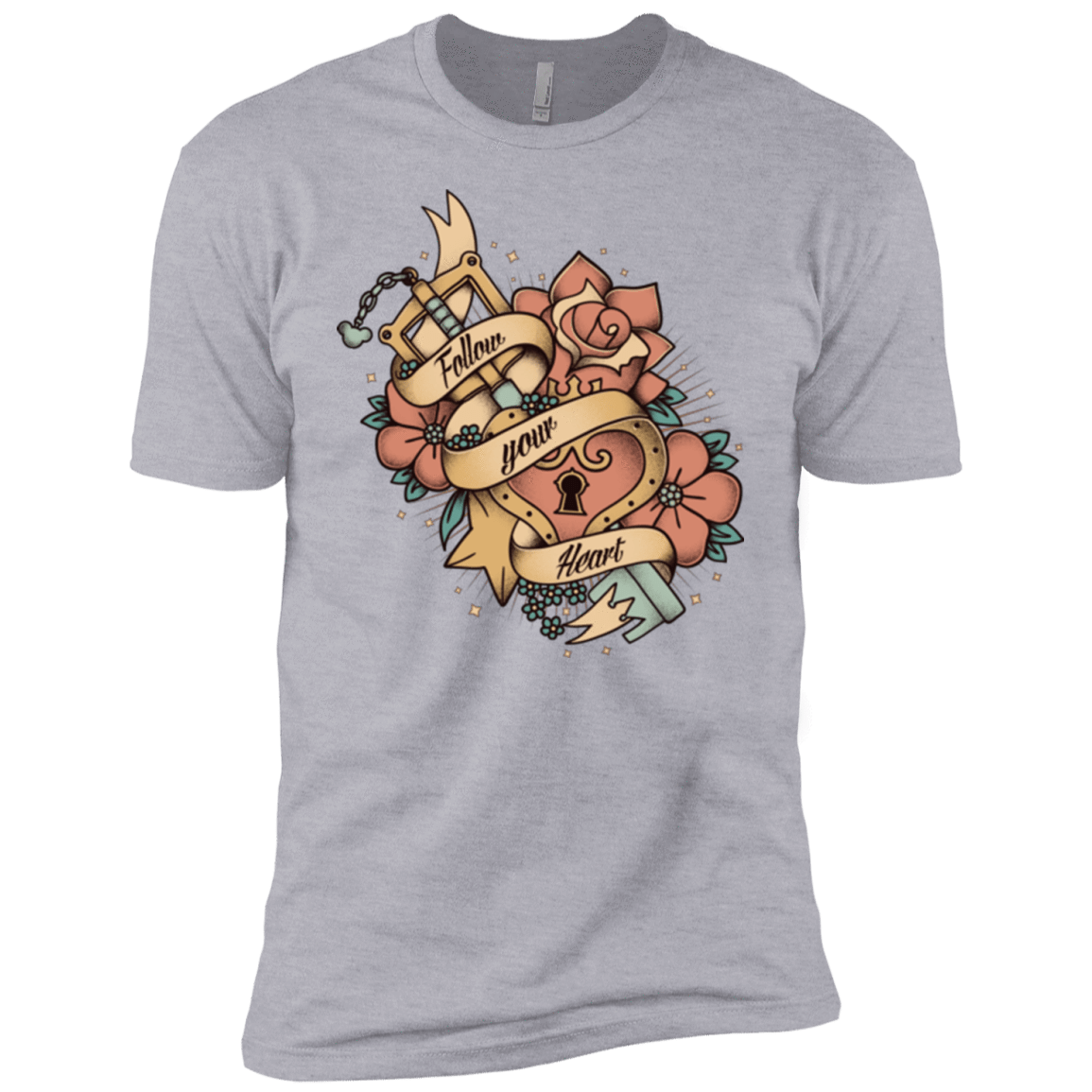 T-Shirts Heather Grey / YXS Follow your heart Boys Premium T-Shirt