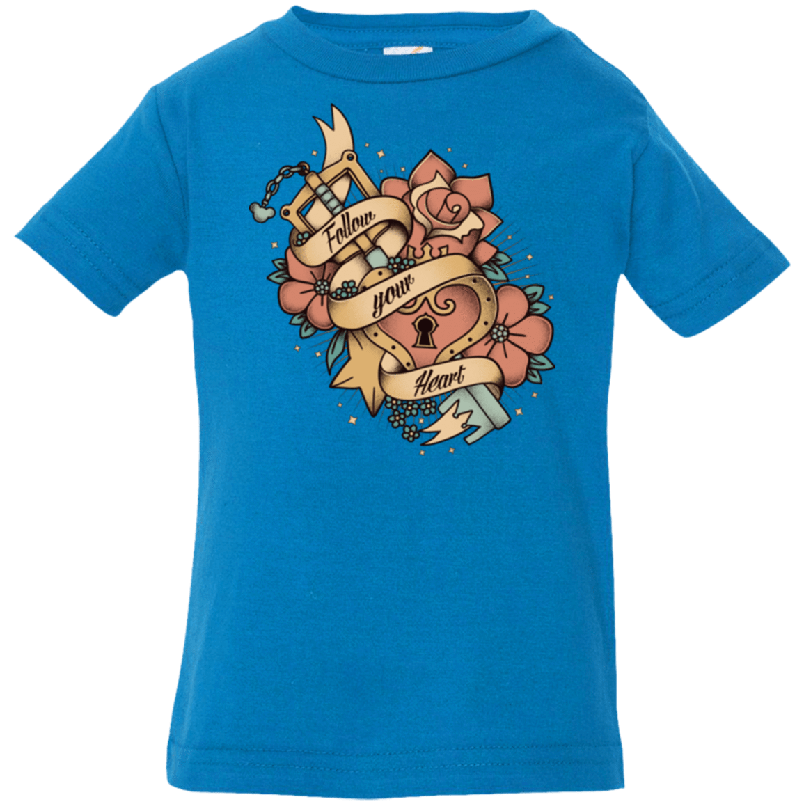 T-Shirts Cobalt / 6 Months Follow your heart Infant PremiumT-Shirt