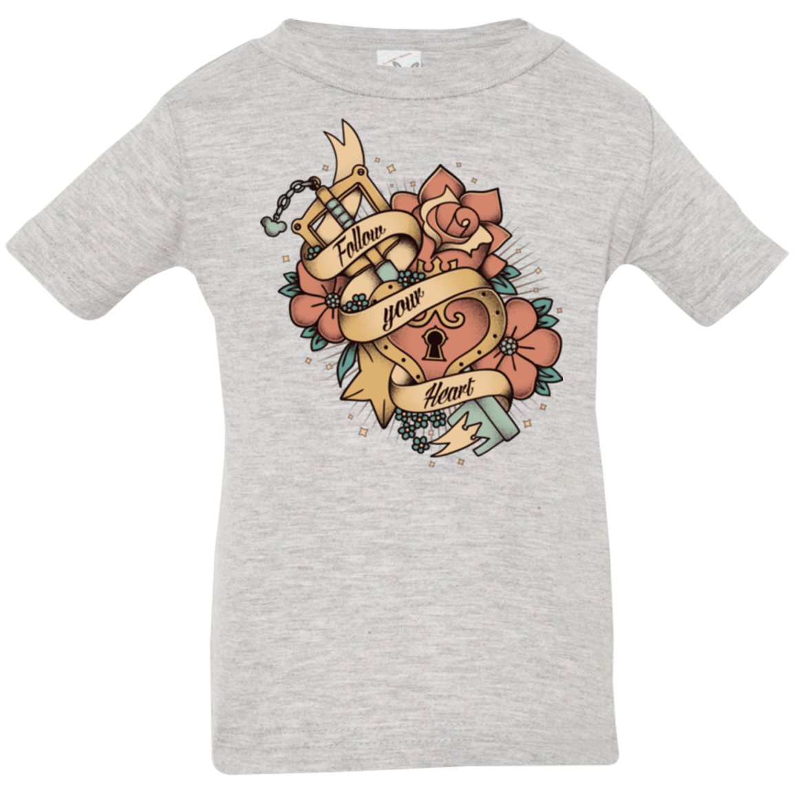 T-Shirts Heather / 6 Months Follow your heart Infant PremiumT-Shirt
