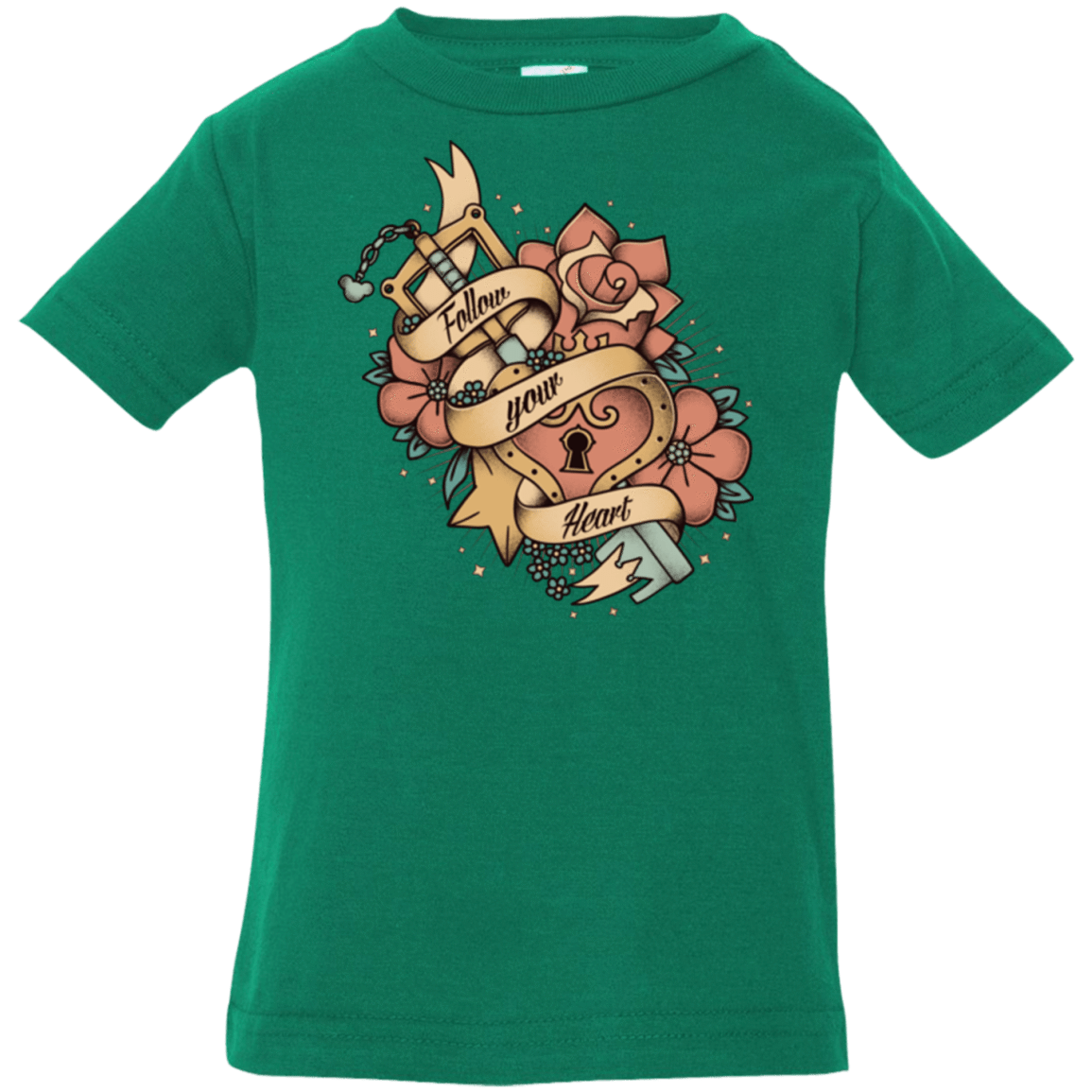 T-Shirts Kelly / 6 Months Follow your heart Infant PremiumT-Shirt
