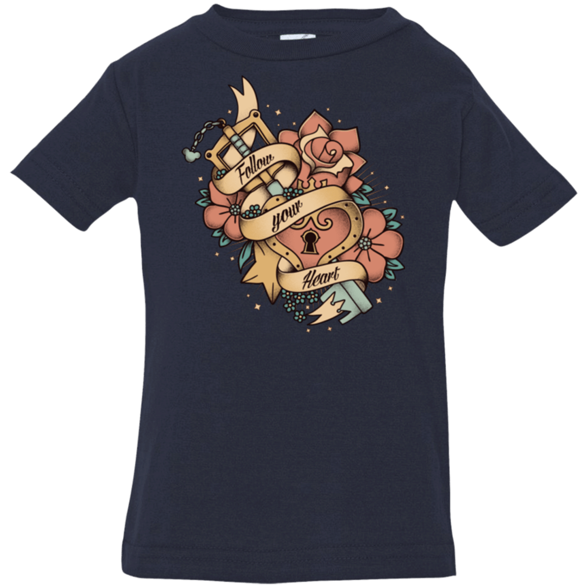 T-Shirts Navy / 6 Months Follow your heart Infant PremiumT-Shirt
