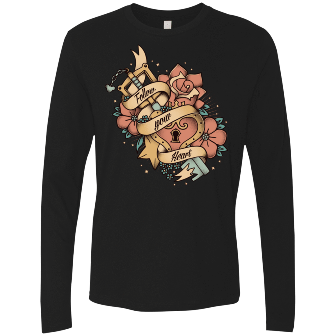 T-Shirts Black / Small Follow your heart Men's Premium Long Sleeve