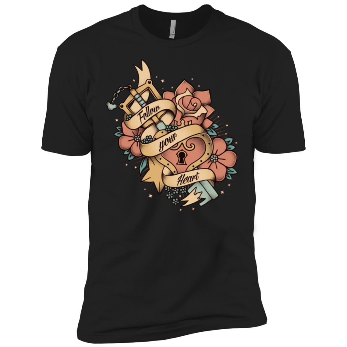 T-Shirts Black / X-Small Follow your heart Men's Premium T-Shirt