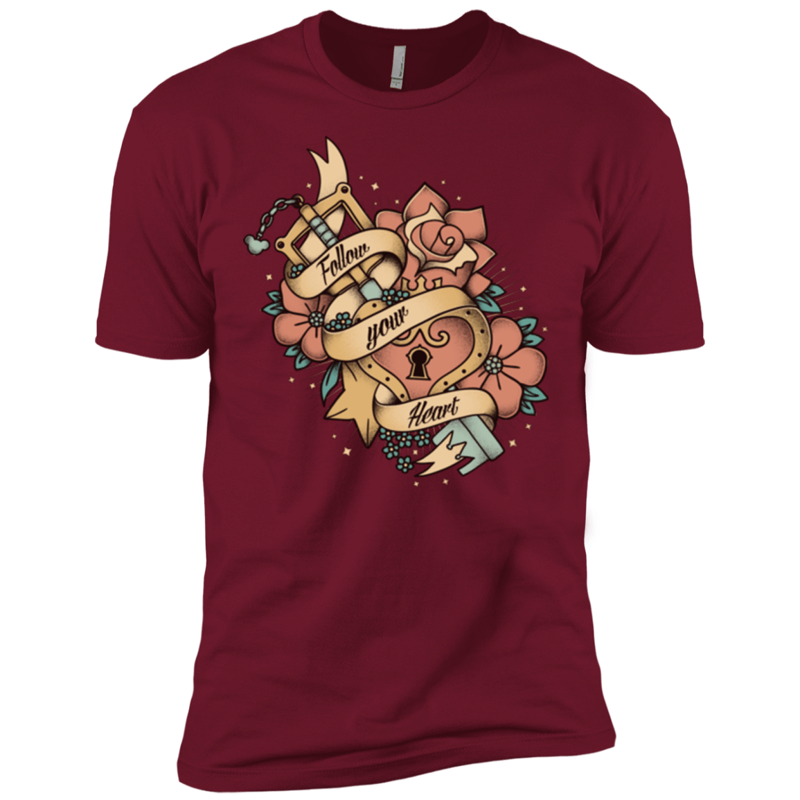 T-Shirts Cardinal / X-Small Follow your heart Men's Premium T-Shirt