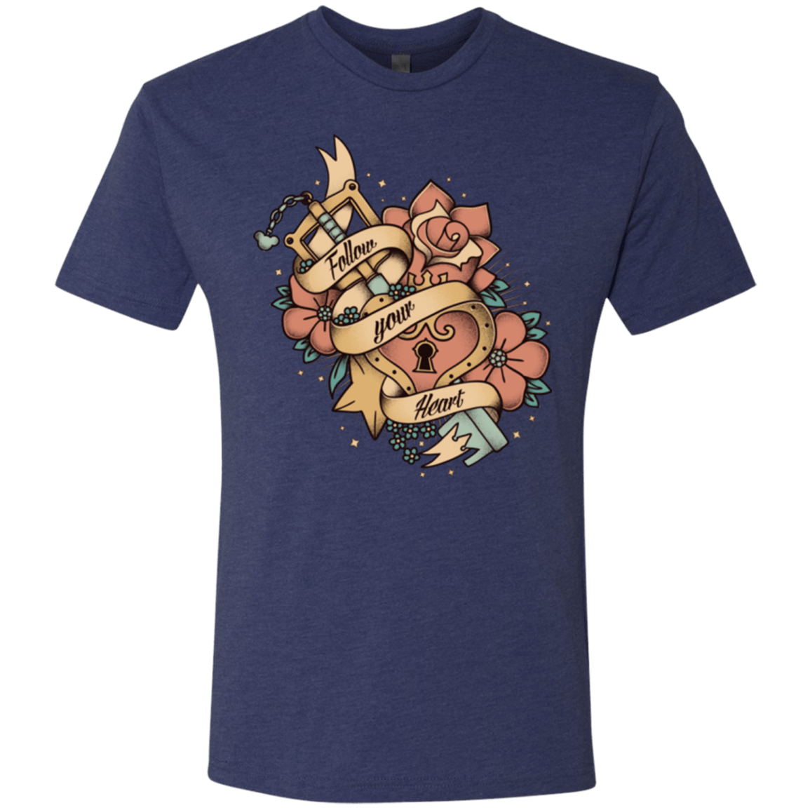 T-Shirts Vintage Navy / Small Follow your heart Men's Triblend T-Shirt