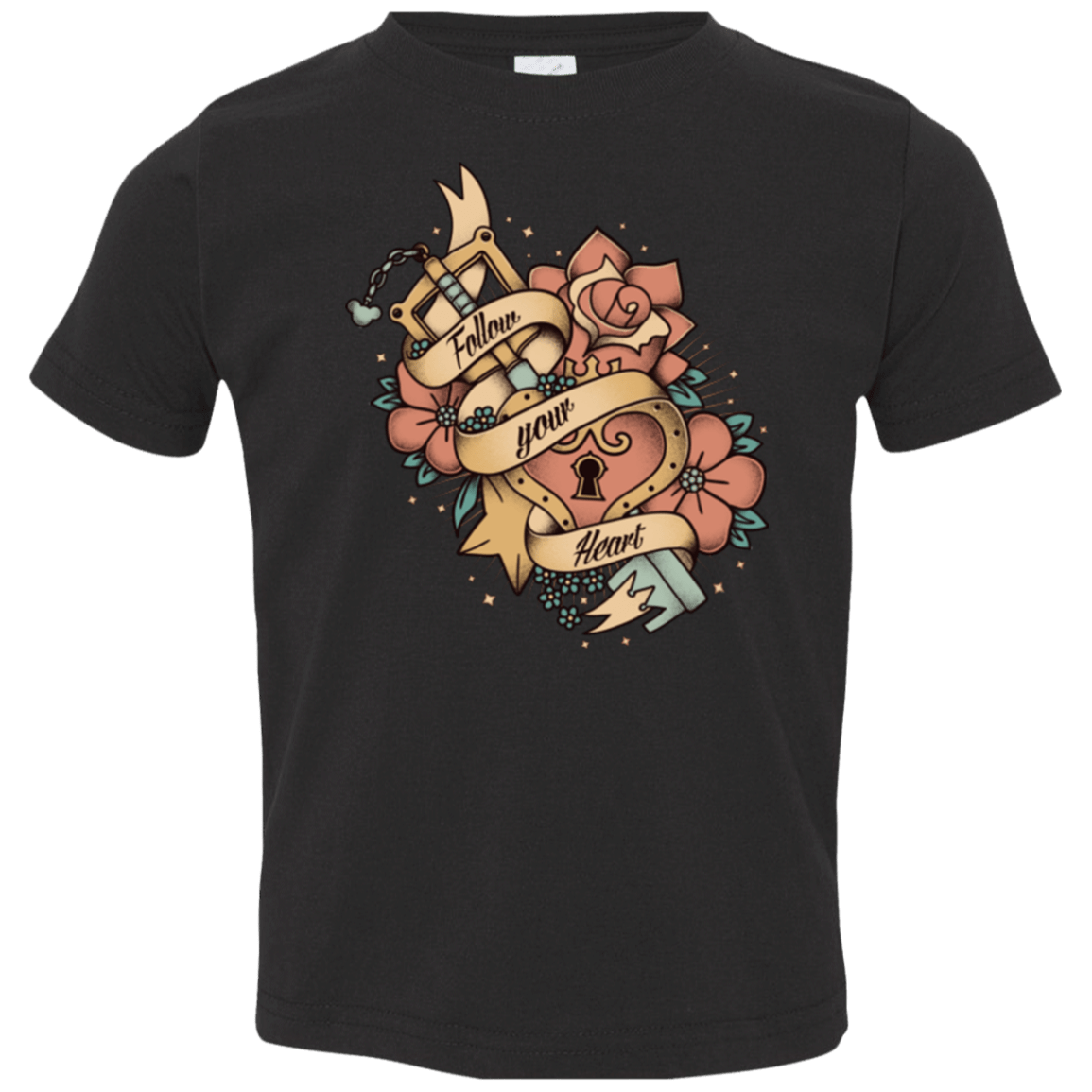 T-Shirts Black / 2T Follow your heart Toddler Premium T-Shirt