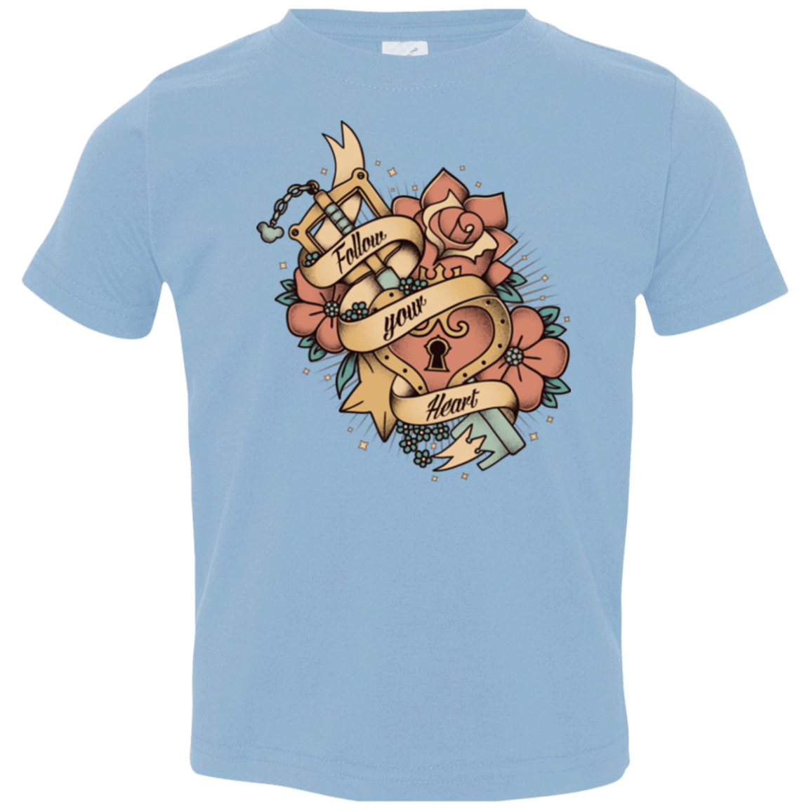 T-Shirts Light Blue / 2T Follow your heart Toddler Premium T-Shirt