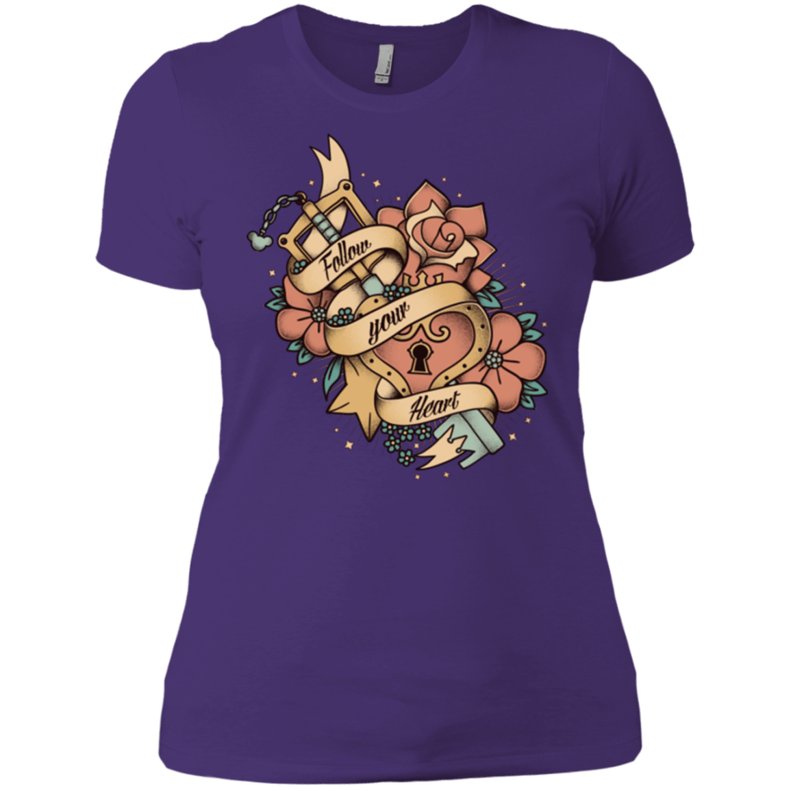 T-Shirts Purple / X-Small Follow your heart Women's Premium T-Shirt