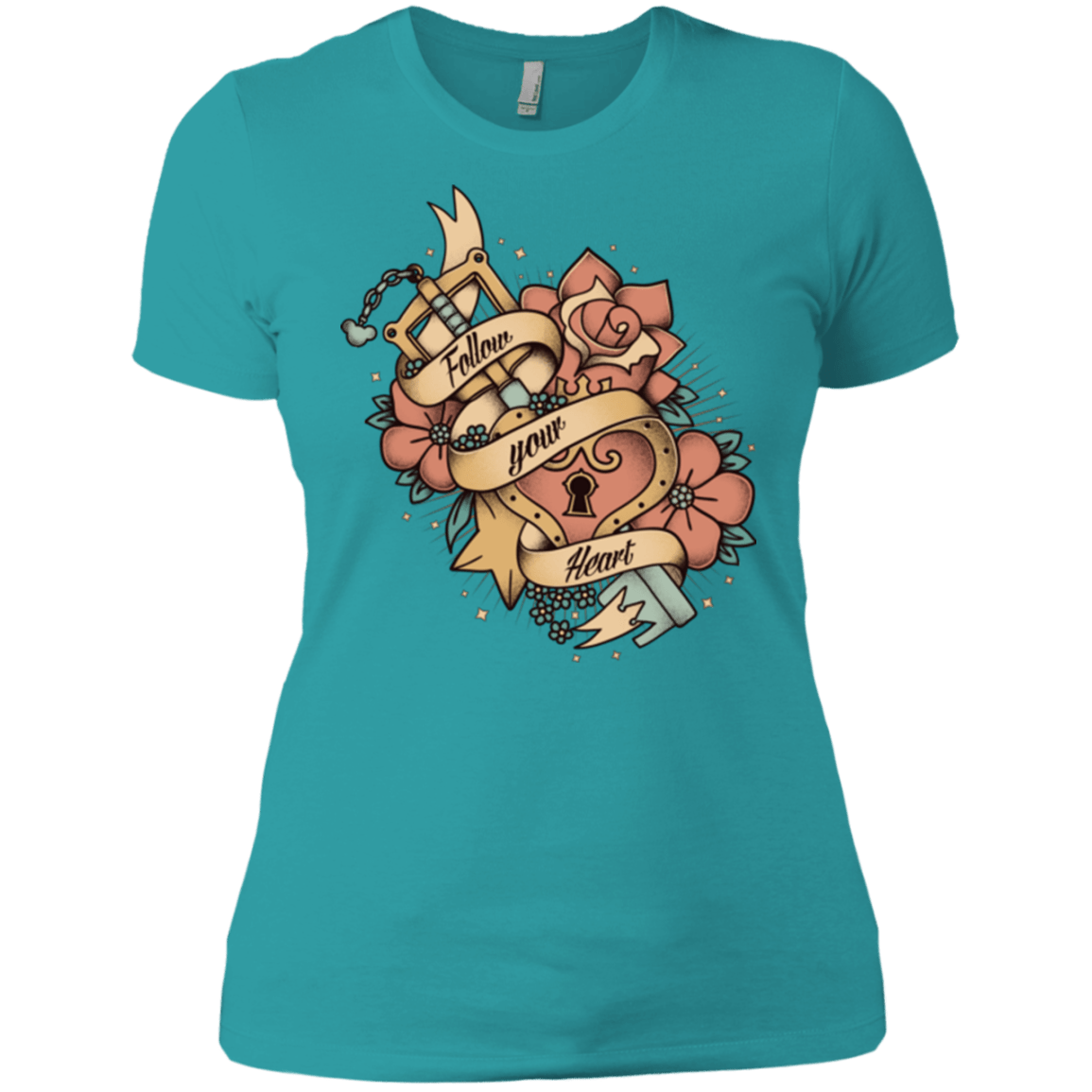 T-Shirts Tahiti Blue / X-Small Follow your heart Women's Premium T-Shirt