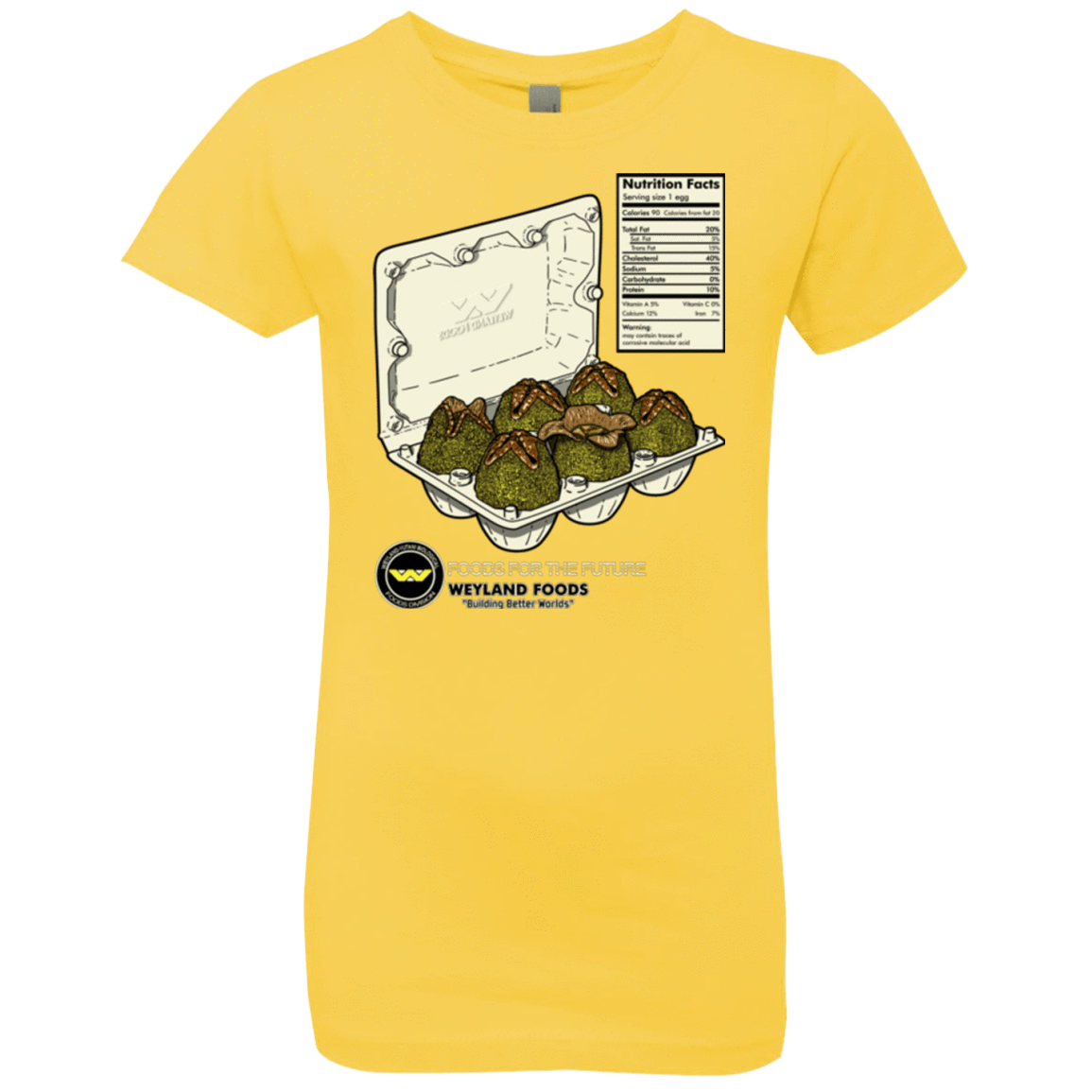 T-Shirts Vibrant Yellow / YXS Food For The Future Girls Premium T-Shirt