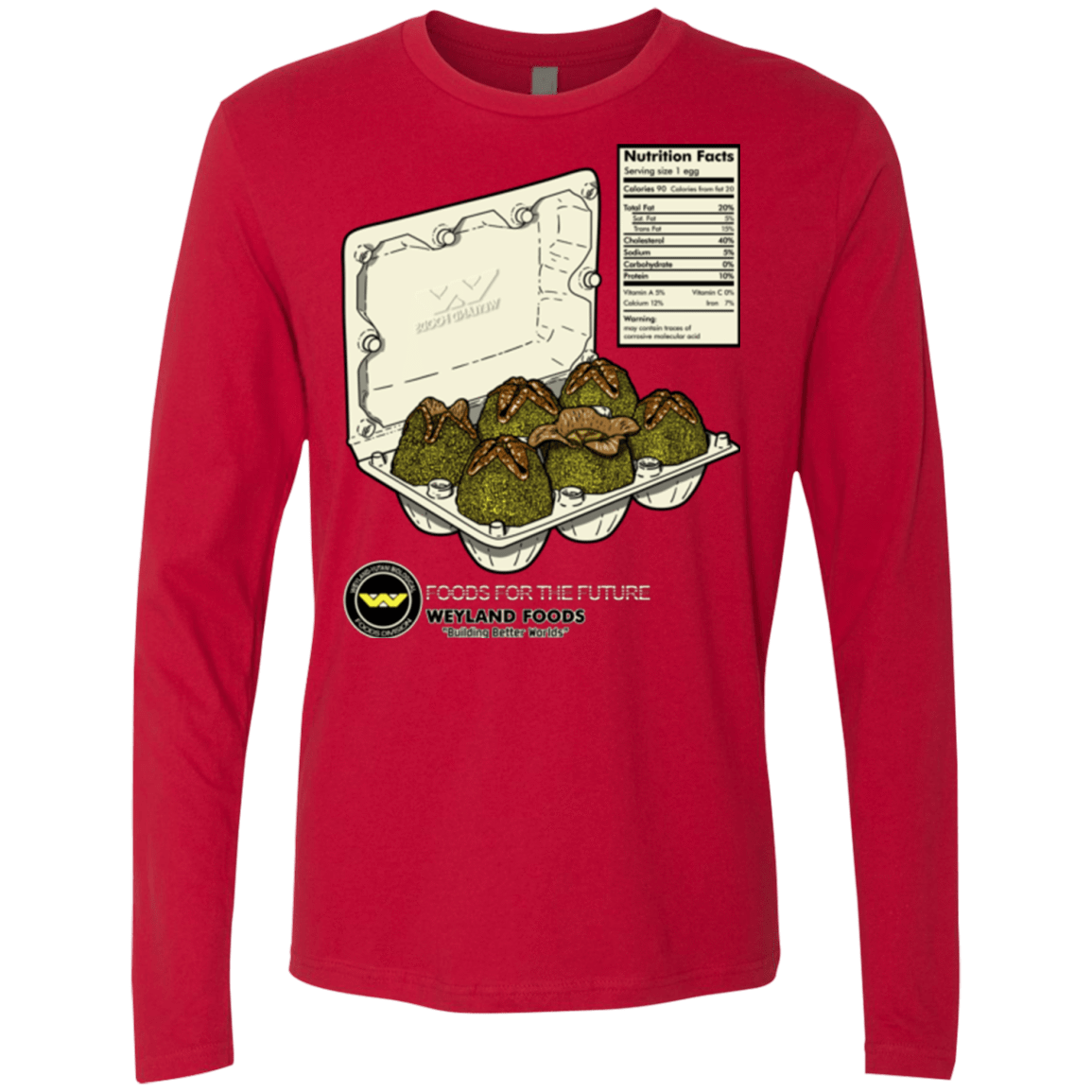 T-Shirts Red / Small Food For The Future Men's Premium Long Sleeve