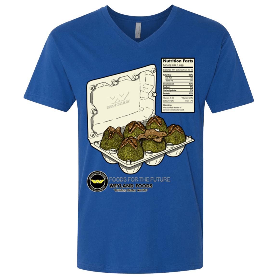 T-Shirts Royal / X-Small Food For The Future Men's Premium V-Neck