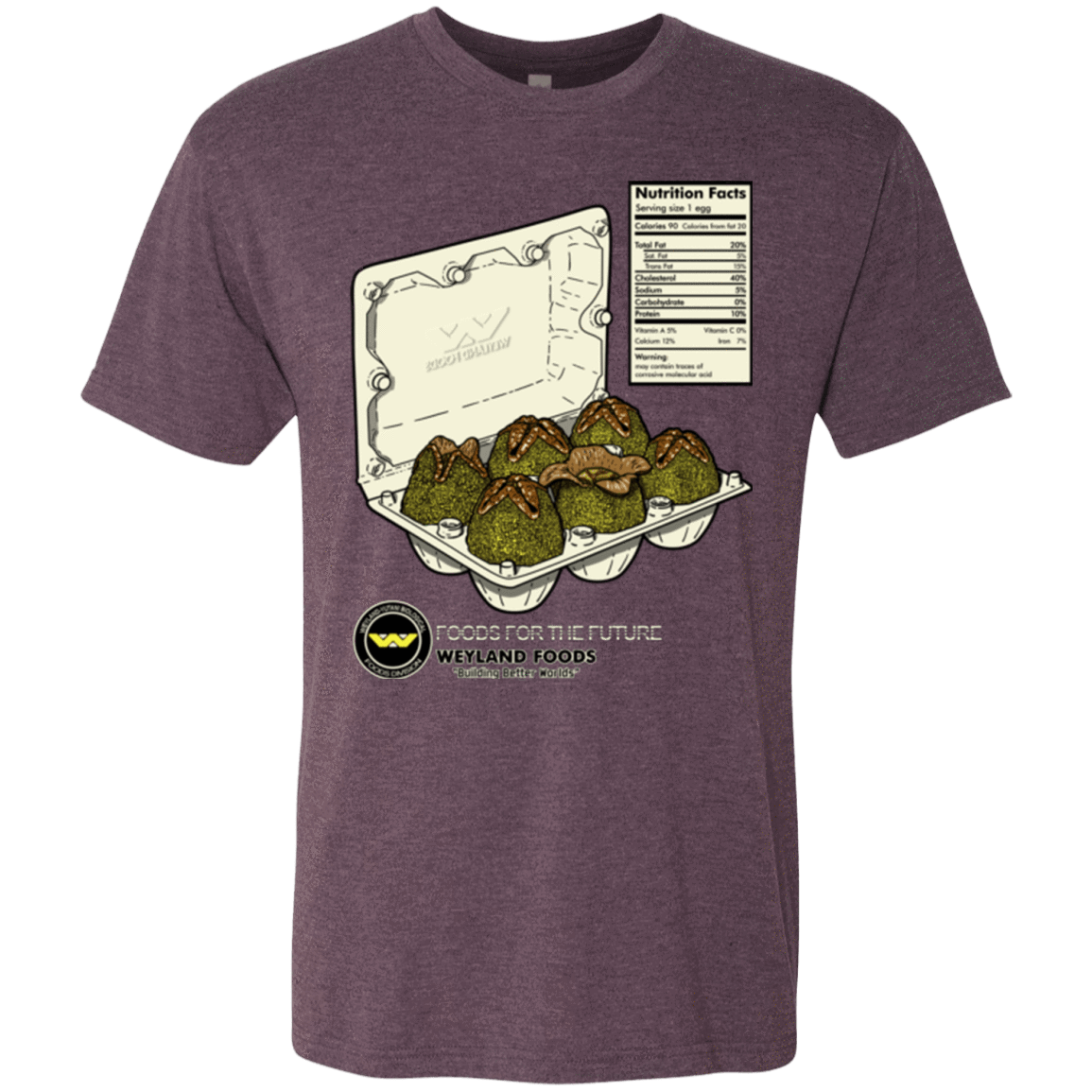 T-Shirts Vintage Purple / Small Food For The Future Men's Triblend T-Shirt