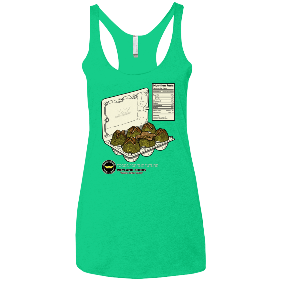 T-Shirts Envy / X-Small Food For The Future Women's Triblend Racerback Tank