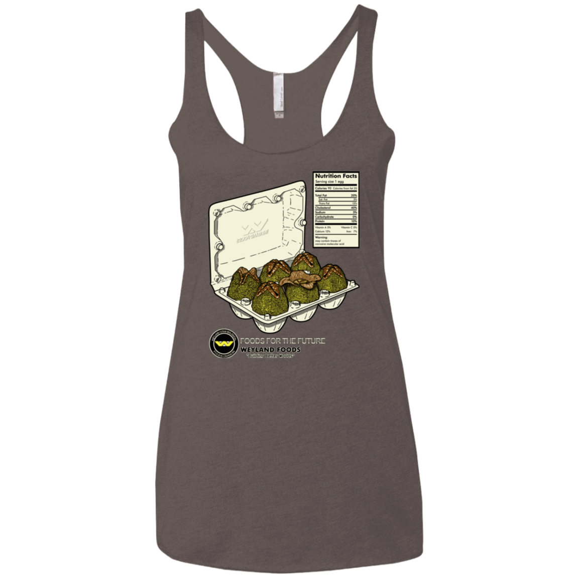 T-Shirts Macchiato / X-Small Food For The Future Women's Triblend Racerback Tank