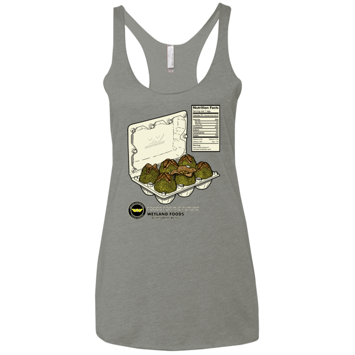 T-Shirts Venetian Grey / X-Small Food For The Future Women's Triblend Racerback Tank