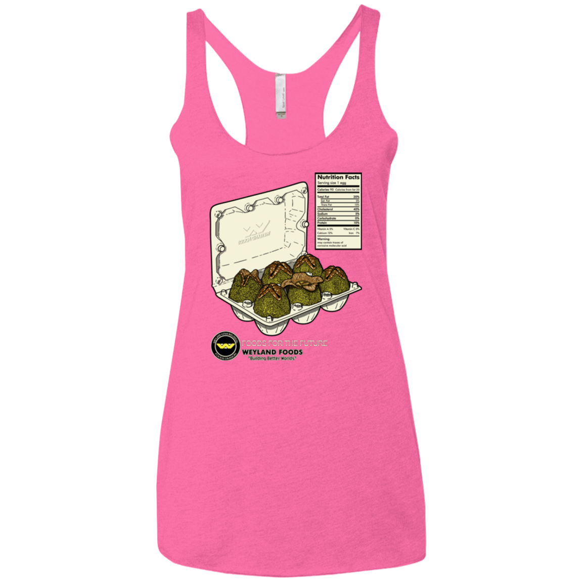 T-Shirts Vintage Pink / X-Small Food For The Future Women's Triblend Racerback Tank