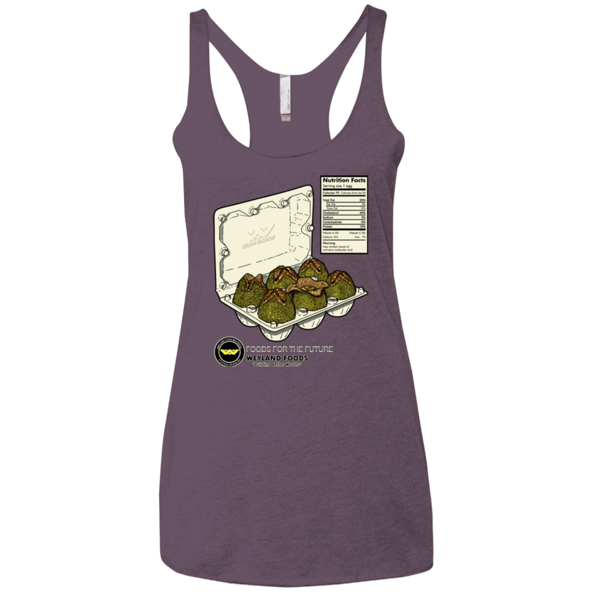 T-Shirts Vintage Purple / X-Small Food For The Future Women's Triblend Racerback Tank