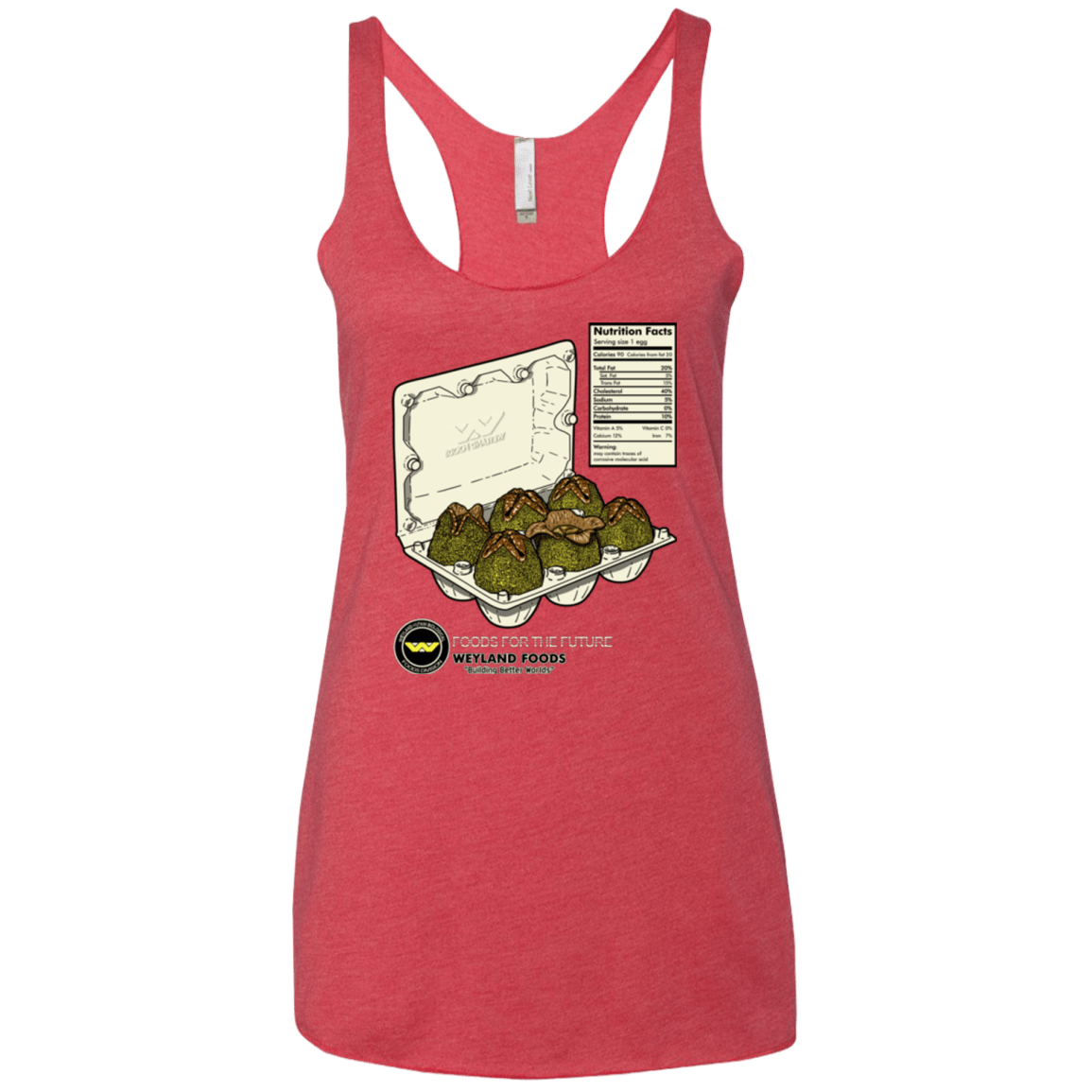 T-Shirts Vintage Red / X-Small Food For The Future Women's Triblend Racerback Tank
