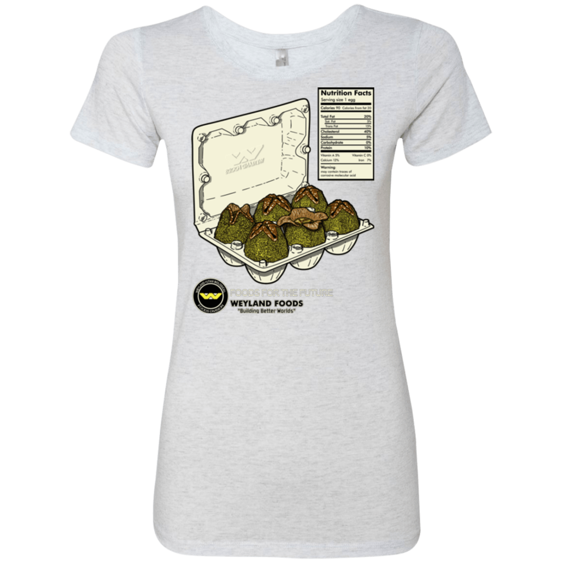 T-Shirts Heather White / Small Food For The Future Women's Triblend T-Shirt