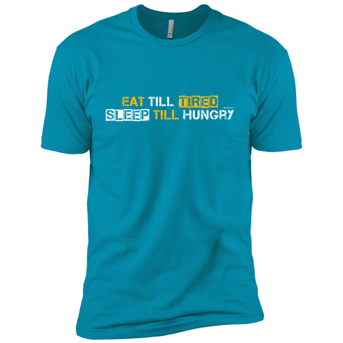 T-Shirts Turquoise / YXS Food Sleep Loop Boys Premium T-Shirt