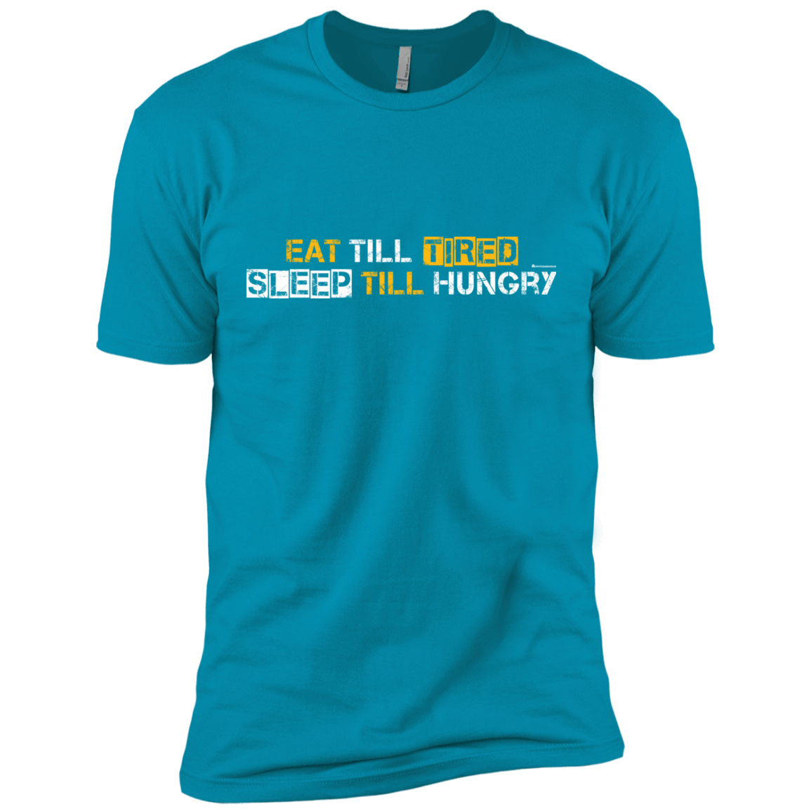 T-Shirts Turquoise / X-Small Food Sleep Loop Men's Premium T-Shirt