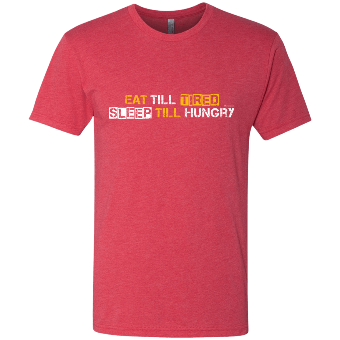 T-Shirts Vintage Red / Small Food Sleep Loop Men's Triblend T-Shirt