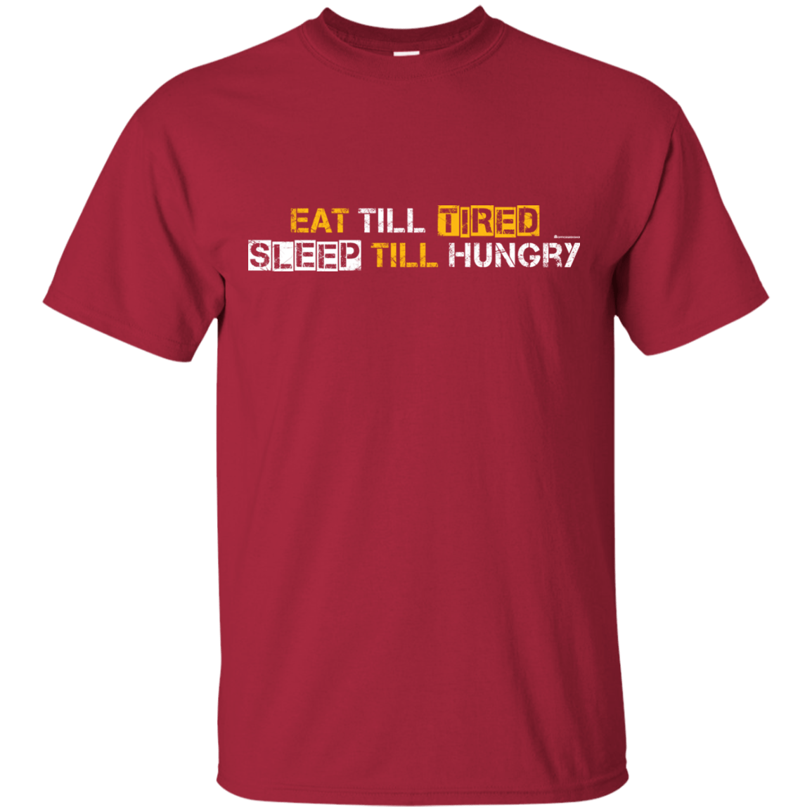 T-Shirts Cardinal / Small Food Sleep Loop T-Shirt