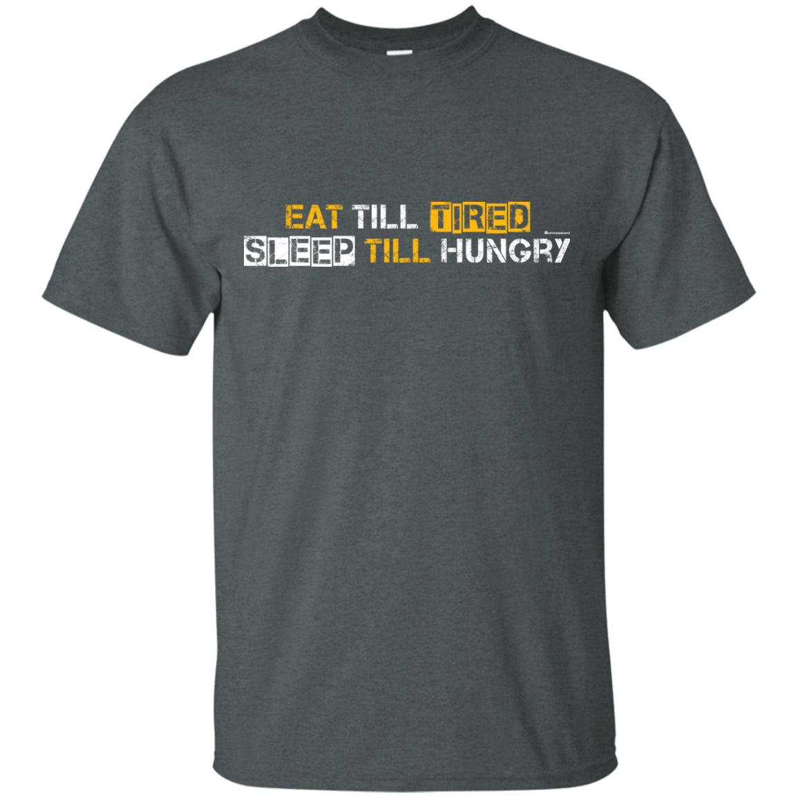 T-Shirts Dark Heather / Small Food Sleep Loop T-Shirt